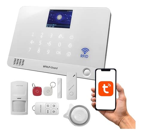 kit alarma inalámbrica wifi domiciliaria gsm español con app microfastsrl