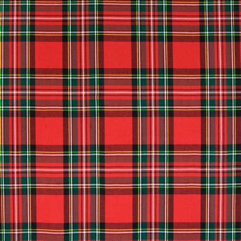 Plaid Red And Green Plaid Woven Upholstery Fabric