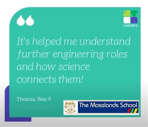 The Mosslands School On Twitter Stem Leaders Provides Pupils With