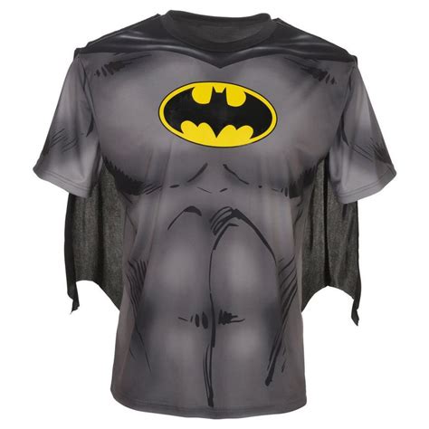 Adult Batman T Shirt With Cape Party City