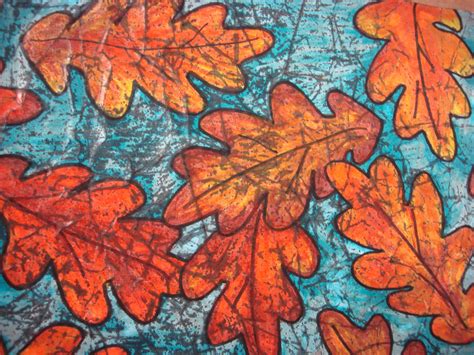 Crayon Resist Fall Leaves Fall Art Projects Art Projects Autumn Art