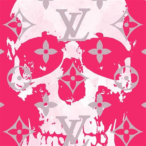 Louis Vuitton Skull Pink Fashion Pop Art Glam Modern Wall Art In 2021