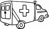 Ambulance Coloring Transport Printable Clipart Clip Outline Land Transportation Colouring Cliparts Drawing Cartoon Ambulances sketch template