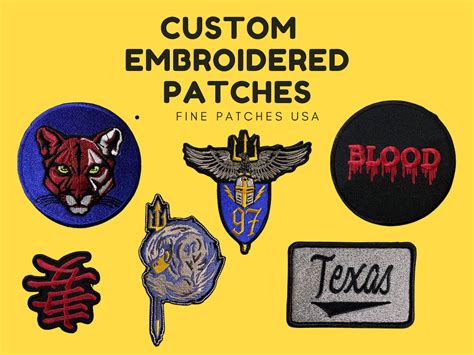 Custom Embroidery Patches Custom Logo Patches Custom Iron On