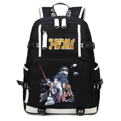 Anime Golden Kamuy Backpack Men Womens Travel Laptop Bag Student Book