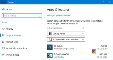 Turn Windows Features On Or Off Manage Windows Optional Features