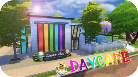 The Sims 4 Speed Build Sunny Daycare Youtube