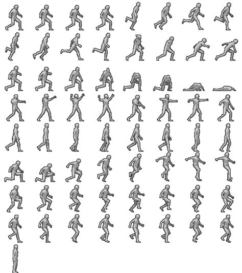 Sprites Walk Cycle Reference Walking Animation Pixel Animation