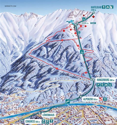 Skigebied Innsbrucker Nordkette Olympia Skiworld Innsbruck