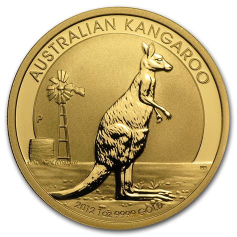 Australian Gold Kangaroo Nugget 2012 Circulated In Good Condition 1 Oz