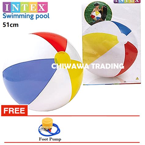 Promotion 59020 59030 Intex 51cm 61cm Inflatable Glossy Panel Pvc Ball