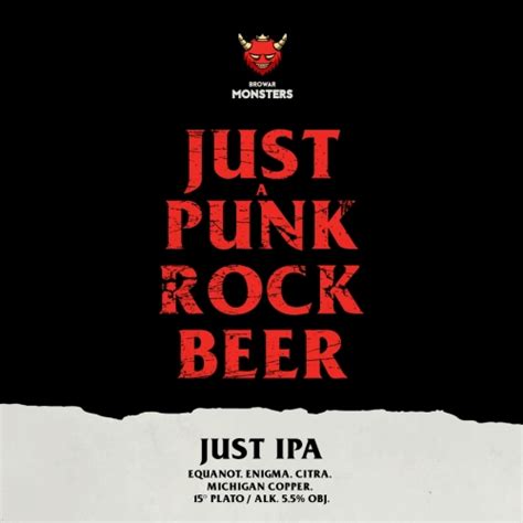 Just A Punk Rock Beer Browar Monsters Untappd