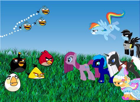 My Little Pony Vs Angry Birds By Thethingilovethemost On Deviantart