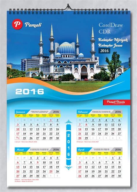Percetakan Buku Download Desain Kalender Dinding 2016 Ukuran A3