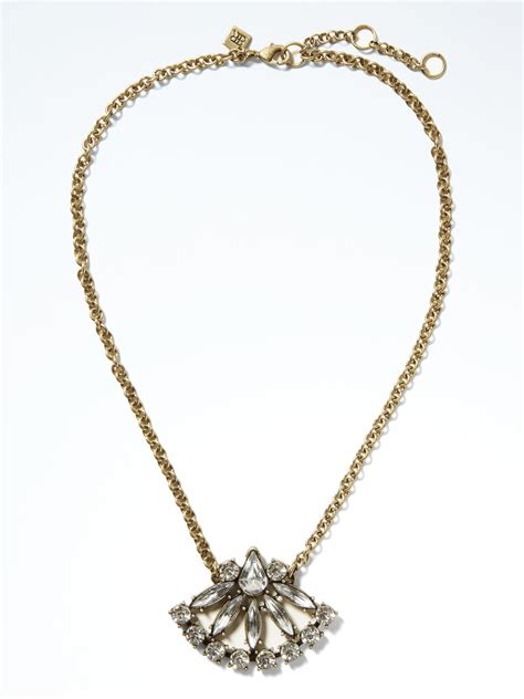 Treasure Trove Fan Necklace | Banana Republic