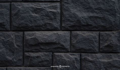 Black Stone Wall Texture PSD Editable Template