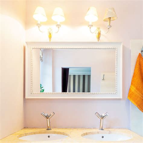 Mirror, mirror being offered here! Custom size white framed mirror - Contemporary - Bathroom ...