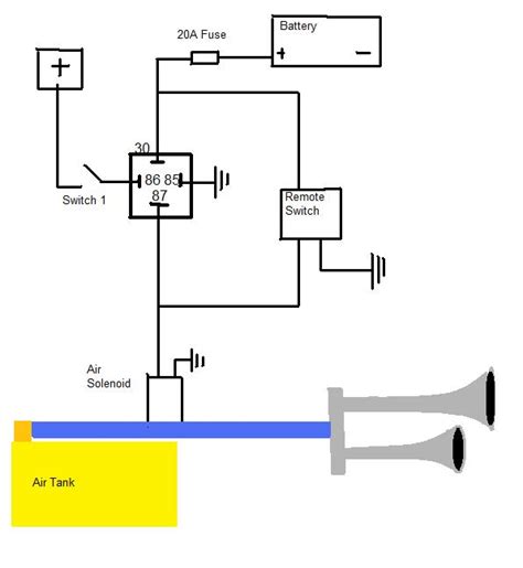 Air Horn Relay Wiring Diagram