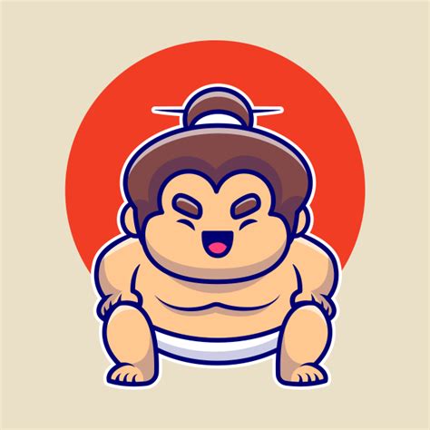 Male Sumo Wrestler Cartoon Male Sumo Wrestler Cartoon T Shirt