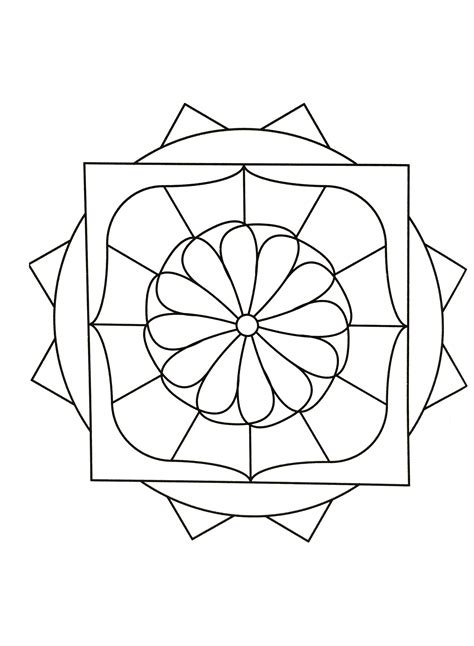 You can head on over the post i created with a. Simple mandala 82 - Mandalas Coloring pages for kids to ...