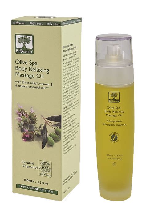 Bioselect Olive Spa Body Relaxing Massage Oil The Olive Tree