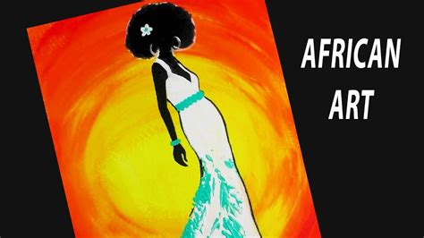Acrylic Painting For Beginners How To Paint African Lady Step By Step
