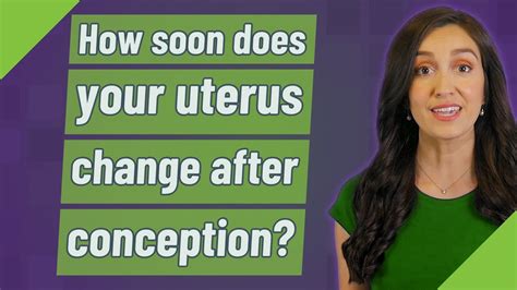 How Soon Does Your Uterus Change After Conception YouTube