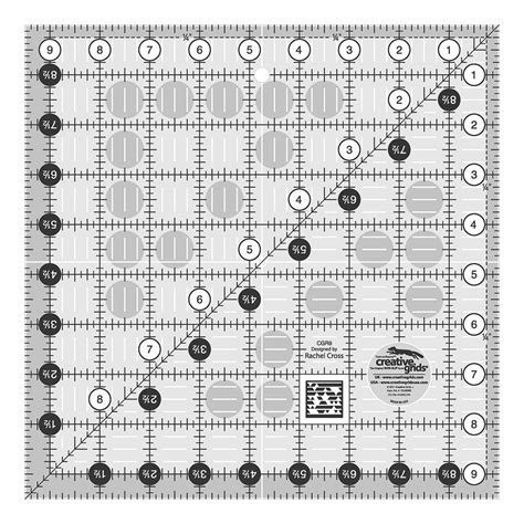 Creative Grids Quilting Ruler 9 12in Square Cgr9