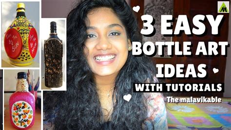 3 Easy Bottle Art Ideas 2020 How To Create Simple Bottle Art Tutorial