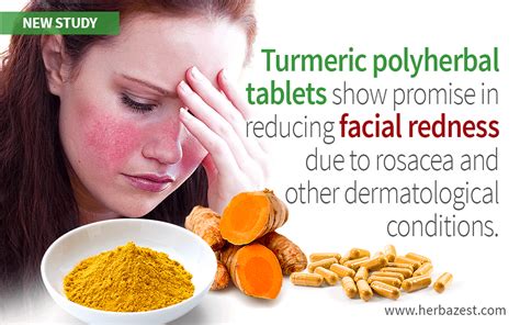 Turmeric Polyherbal Supplements Shown To Reduce Facial Redness