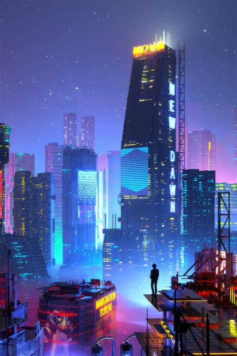 640x960 Boy In Scifi City Iphone 4 Iphone 4s Hd 4k Wallpapers Images