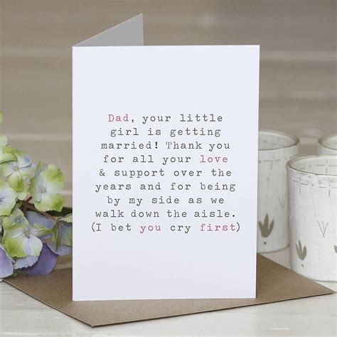 Father Of The Bride Wedding Thank You Card By Slice Of Pie Designs Notonthehighstreet Com