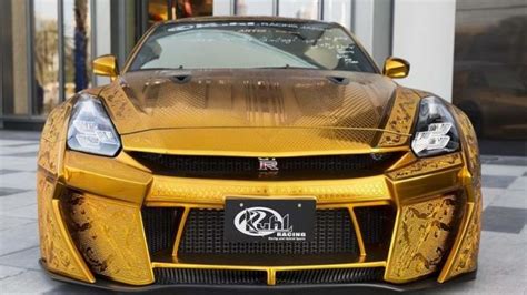 Luxurious Gold Plated Nissan R35 Gt R Is Worth 1 Million