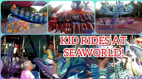 Kid Rides At Seaworld Orlando Youtube