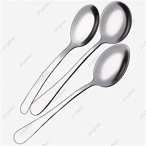 Stainless Steel Clipart Transparent Background Three Stainless Steel Spoons Spoon Clipart