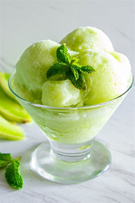 Honeydew Melon Sorbet Simply Home Cooked