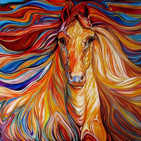 Abstract Oil Paintings Of Horses