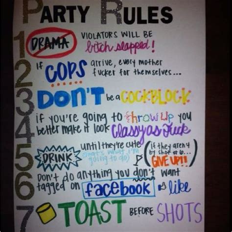 House Rules Funny Pinterest Party Rules Random And Humor