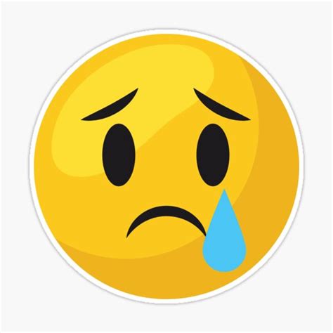 3d Crying Face Emoji With Tear Drop Sadness Emoticon With 53 Off