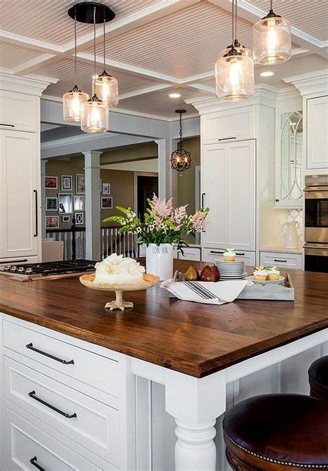 Modern And Aesthetic Farmhouse Kitchen Lighting Ideas Decomagz