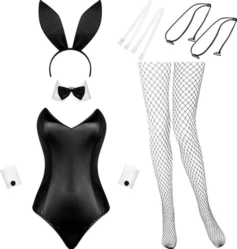 costume da coniglietto donna lingerie e code bodysuit set abiti da coniglio per giochi di ruolo