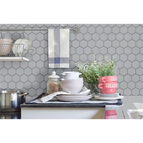 Retro Hexagon Matte Pattern Porcelain Mosaic Backsplash Tile Usa