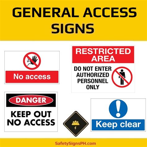 General Access Signs Philippines