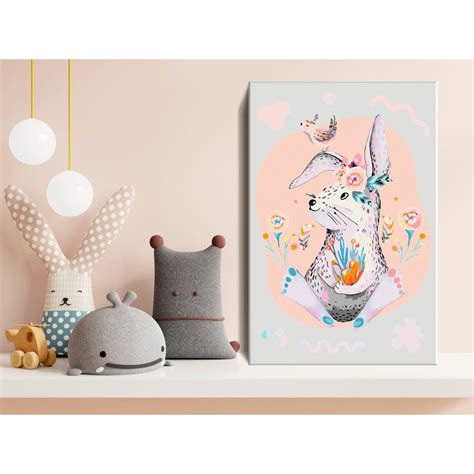 Tableau à Peindre Soi Même Colourful Rabbit