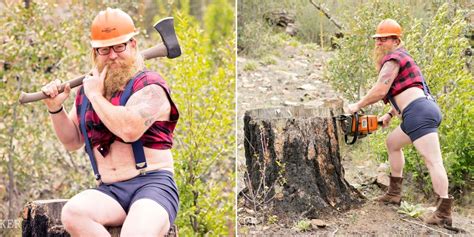 This Man Absolutely Nailed His Sexy Lumberjack Boudoir Shoot Funny Photoshoot Ideas