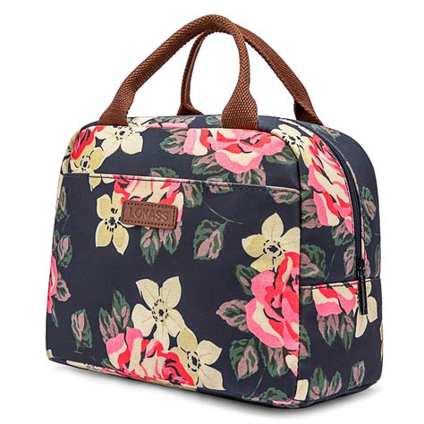 LOKASS Lunch Bag Cooler Bag Women Tote Bag Insulated Lunch Box Water