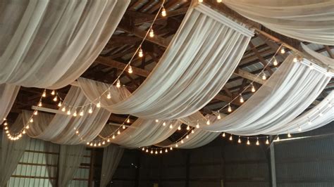Ceiling Decoration Ideas For A Party Elegant Ivory Ceiling Draping With