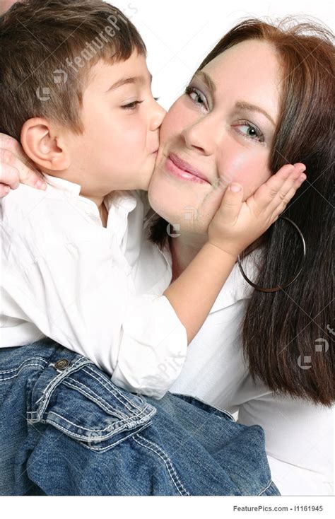 Amdgbut i'll fill the emptiness. Image Of Child Giving Mother A Kiss