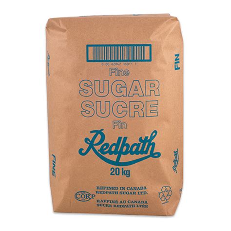 Fine Granulated Sugar 20kg Redpath Solutions