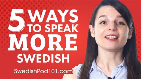 top 5 ways to speak more swedish youtube